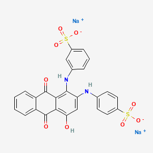 molecular formula C26H16N2Na2O9S2 B12338498 Alizarin blue black B 