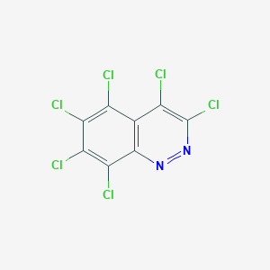 molecular formula C8Cl6N2 B12338533 Perchlorocinnoline 