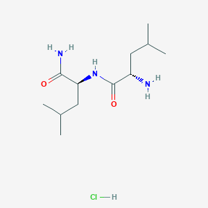 molecular formula C12H26ClN3O2 B12338538 H-Leu-Leu-NH2.HCl 