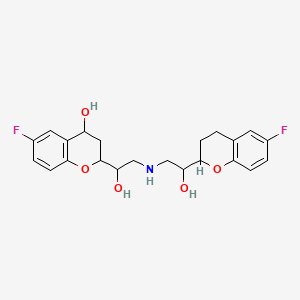 2H-1-Benzopyran-2-methanol, 6-fluoro-alpha-[[[2-(6-fluoro-3,4-dihydro-2H-1-benzopyran-2-yl)-2-hydroxyethyl]amino]methyl]-3,4-dihydro-4-hydroxy-