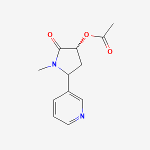 (3'R,5'S)-3'-Hydroxycotinine Acetate