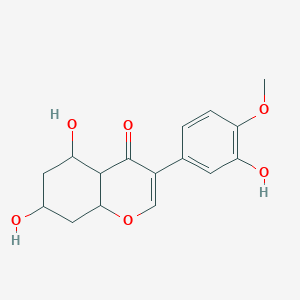 5,7-Dihydroxy-3-(3-hydroxy-4-methoxyphenyl)-4a,5,6,7,8,8a-hexahydrochromen-4-one