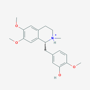 molecular formula C20H26NO4+ B1233864 (R)-laudanine 