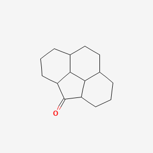 molecular formula C15H22O B12338645 Tetracyclo[10.2.1.05,14.08,13]pentadecan-15-one 