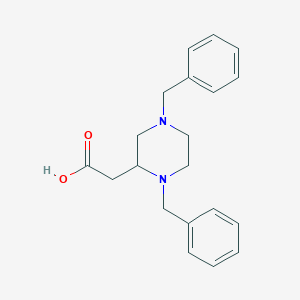 molecular formula C20H24N2O2 B12338664 2-(1,4-Dibenzylpiperazin-2-yl)acetic acid CAS No. 2135331-35-8