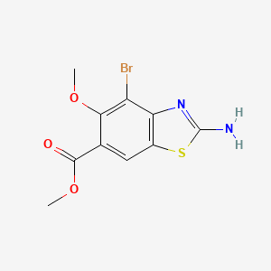 Methyl 2-amino-4-bromo-5-methoxybenzo[d]thiazole-6-carboxylate