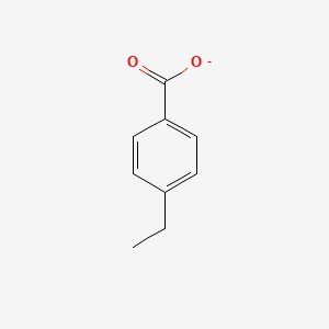 molecular formula C9H9O2- B1233868 4-Ethylbenzoate 