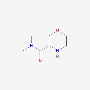 molecular formula C7H14N2O2 B12338687 N,N-dimethylmorpholine-3-carboxamide 