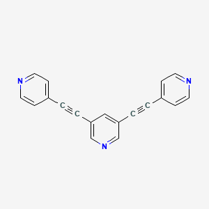 molecular formula C19H11N3 B1233869 3,5-Bis(4-pyridylethynyl)pyridine 