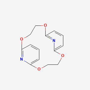 2,5,11,14-Tetraoxa-19,20-diazatricyclo[13.3.1.16,10]icosa-1(19),6(20),7,9,15,17-hexaene