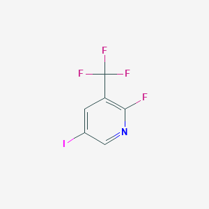 molecular formula C6H2F4IN B12338714 2-Fluoro-5-iodo-3-(trifluoromethyl)pyridine 