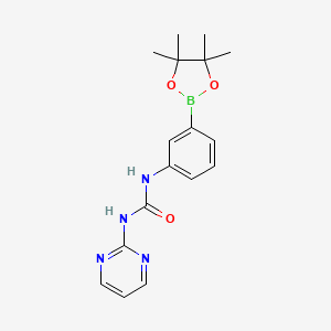 1-(Pyrimidin-2-yl)-3-(3-(4,4,5,5-tetramethyl-1,3,2-dioxaborolan-2-yl)phenyl)urea