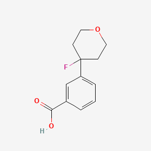 3-(4-fluoro-tetrahydro-2H-pyran-4-yl)benzoic acid