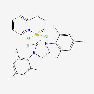 1,3-bis(2,4,6-trimethylphenyl)imidazolidin-2-ide;dichloro(3-pyridin-2-ylpropylidene)ruthenium