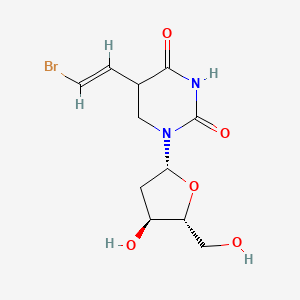 5-(2-Bromovinyl)-1-((2R,4S,5R)-4-hydroxy-5-(hydroxymethyl)tetrahydrofuran-2-yl)dihydropyrimidine-2,4(1H,3H)-dione