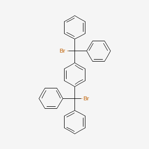 molecular formula C32H24Br2 B12338833 1,4-Bis(bromodiphenylmethyl)benzene CAS No. 205180-53-6