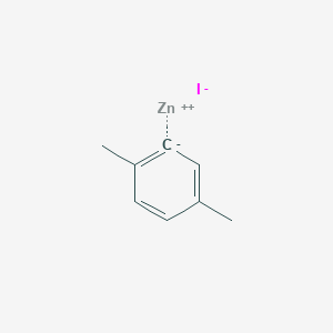 molecular formula C8H9IZn B12338836 Zinc,(2,5-dimethylphenyl)iodo- 