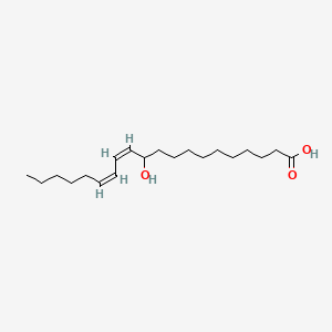 molecular formula C20H36O3 B12338861 (12Z,14Z)-11-hydroxyicosa-12,14-dienoic acid 