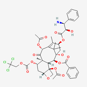 molecular formula C43H48Cl3NO15 B12338892 N-Debenzoyl-7-{[(2,2,2,-trichloroethyl)oxy]carbonyl} Paclitaxel 