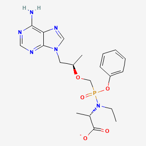 Ethyl(((((R)-1-(6-amino-9H-purin-9-yl)propan-2-yl)oxy)methyl)(phenoxy)phosphoryl)-L-alaninate