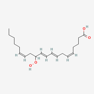 molecular formula C20H32O4 B12338905 (5Z,8E,10E,14Z)-12-hydroperoxyicosa-5,8,10,14-tetraenoic acid 