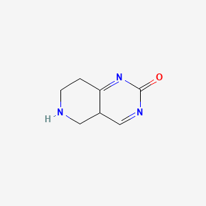 molecular formula C7H9N3O B12338939 5,6,7,8-tetrahydro-4aH-pyrido[4,3-d]pyrimidin-2-one 