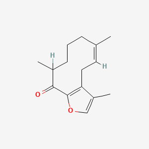 molecular formula C15H20O2 B1233895 Dihydrofuranocaulesone CAS No. 76465-76-4