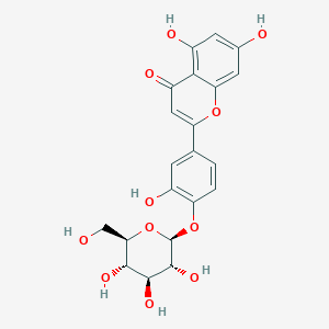 molecular formula C21H20O11 B1233896 木犀草素-4'-O-葡萄糖苷 