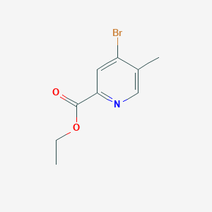 molecular formula C9H10BrNO2 B12339001 Ethyl 4-bromo-5-methylpicolinate 