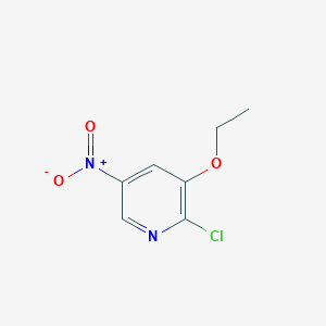 molecular formula C7H7ClN2O3 B12339009 2-Chloro-3-ethoxy-5-nitropyridine 