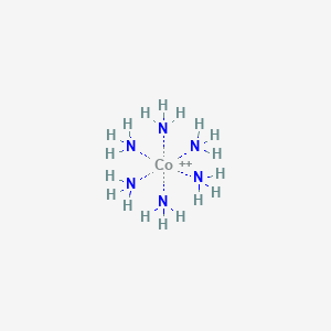 molecular formula CoH18N6+2 B1233903 Azane;cobalt(2+) 