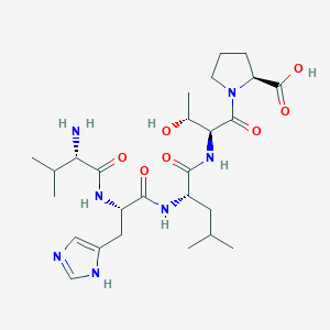 molecular formula C26H43N7O7 B12339030 H-Val-his-leu-thr-pro-OH 