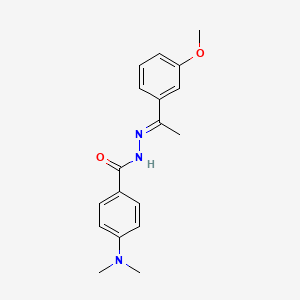 4-(dimethylamino)-N'-[1-(3-methoxyphenyl)ethylidene]benzohydrazide
