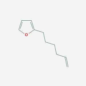 molecular formula C10H14O B12339081 2-(Hex-5-en-1-yl)furan 