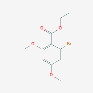 molecular formula C11H13BrO4 B12339111 Ethyl 2-bromo-4,6-dimethoxybenzoate 