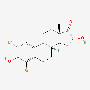 molecular formula C18H20Br2O3 B12339145 2,4-Dibromo-16alpha-hydroxyestrone 