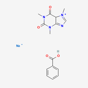 molecular formula C15H17N4NaO4+ B12339176 Caffeine-sodium benzoate 