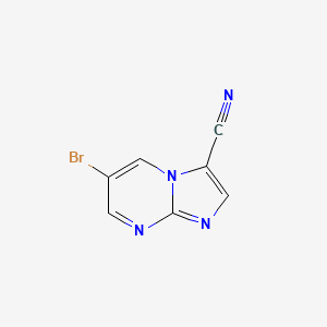 Imidazo[1,2-a]pyrimidine-3-carbonitrile, 6-bromo-