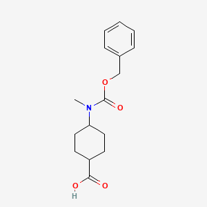 Cis-4-{[(benzyloxy)carbonyl](methyl)amino}cyclohexane-1-carboxylic acid