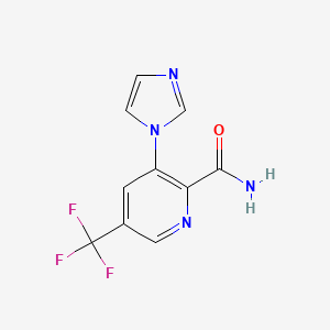 3-(1H-imidazol-1-yl)-5-(trifluoromethyl)picolinamide