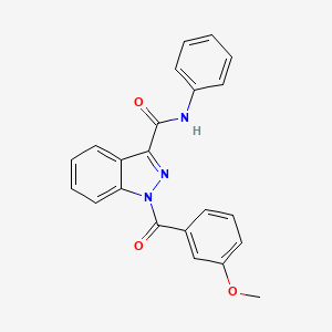 1-(3-Methoxybenzoyl)-N-phenyl-1H-indazole-3-carboxamide