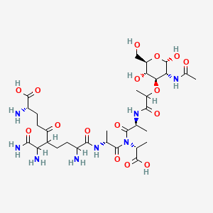 molecular formula C32H54N8O16 B1233933 Muracein B CAS No. 90965-61-0