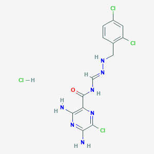 molecular formula C13H13Cl4N7O B12339396 2',4'-Dichlorobenzamil * HCl 