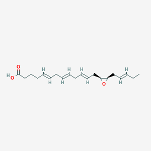 molecular formula C20H30O3 B12339427 (5E,8E,11E)-13-[(2S,3R)-3-[(E)-pent-2-enyl]oxiran-2-yl]trideca-5,8,11-trienoic acid 