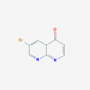 molecular formula C8H5BrN2O B12339431 6-bromo-4aH-1,8-naphthyridin-4-one 