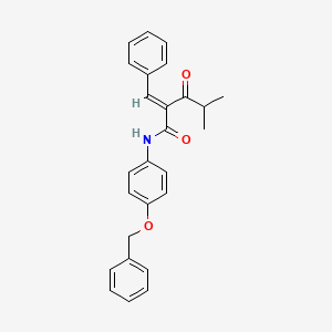 N-4-Benzyloxyphenyl alpha-Benzilidene Isobutyrylacetamide