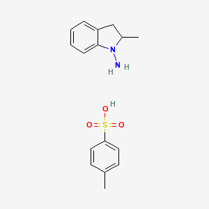 molecular formula C16H20N2O3S B12339482 2-Methylindolin-1-amine p-toluenesulfonate salt CAS No. 1179997-55-7