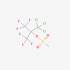 [2,2,2-Trifluoro-1-(trichloromethyl)-1-(trifluoromethyl)ethyl] methanesulfonate