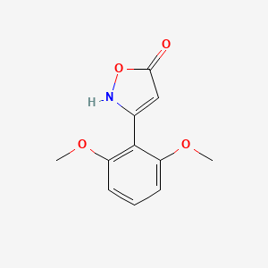 molecular formula C11H11NO4 B12339554 3-(2,6-Dimethoxyphenyl)-1,2-oxazol-5-ol 