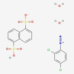 2,4-dichlorobenzenediazonium;5-sulfonaphthalene-1-sulfonate;dihydrate